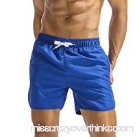 Beach Shorts Men Plus Size Men Breathable Trunks Pants Solid Swimwear Beach Shorts Slim Wear Blue B07NZ1SGP6